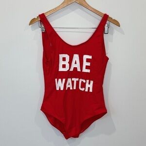 Bae Watch Red One-Piece Swimsuit (Medium)